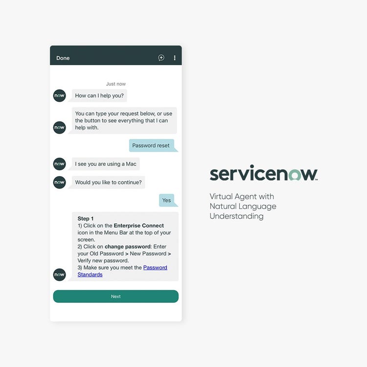 ServiceNow dashboard