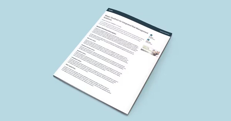 integrated risk management magic quadrant report cover