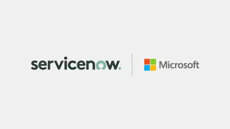 ServiceNow and Microsoft logos