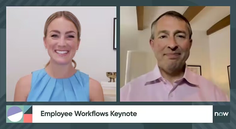 Knowledge 2020 Employee Workflows keynote with Blake McConnell
