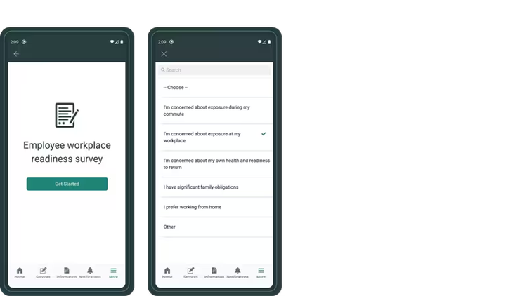 example of mobile employee readiness surveys