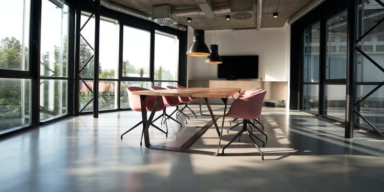 empty conference room