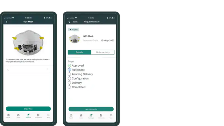 dashboard example of workplace safety management app
