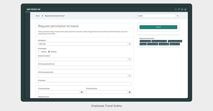 New Employee Travel Safety App