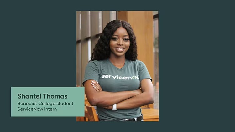 Shantel Thomas, Benedict College student, former ServiceNow intern
