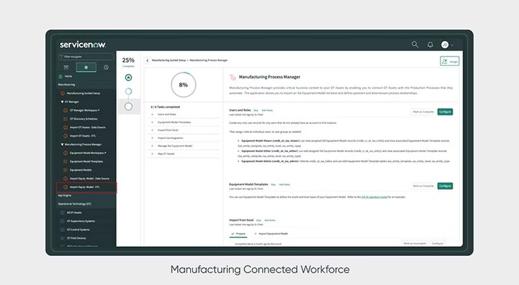 ServiceNow Manufacturing Connected Workforce