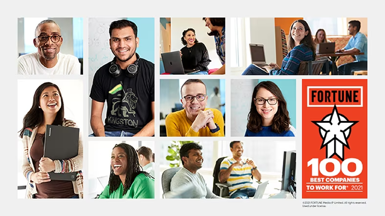 ServiceNow is a Fortune 100 Best Place to Work.