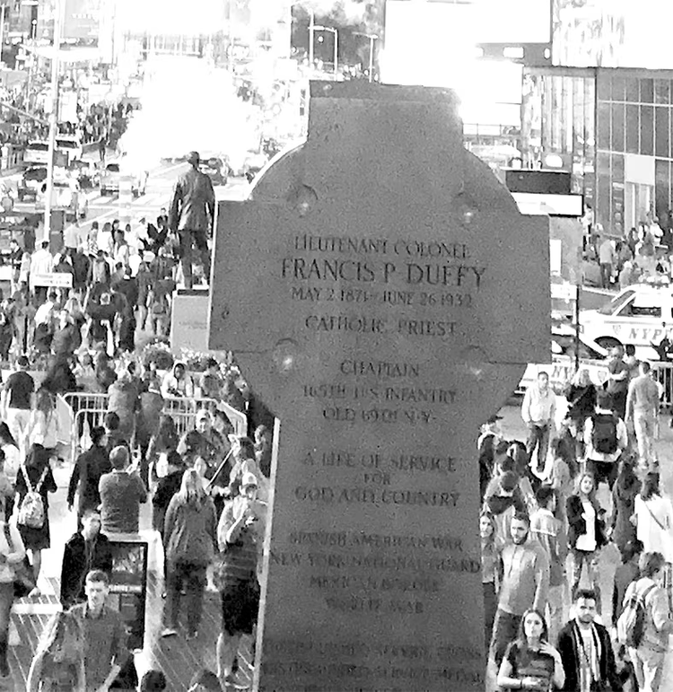 Francis Duffy marker in black and white