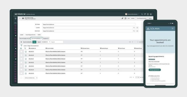 Vaccine Administration Management - ServiceNow