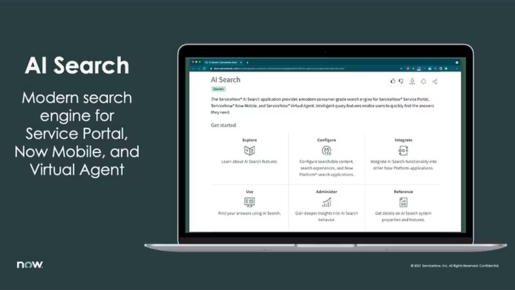AI Search: Modern search engine for Service Portal, Now Mobile, and Virtual Agent