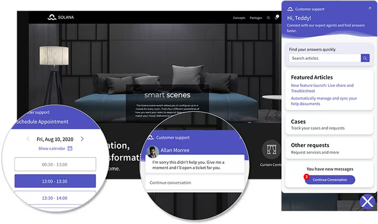 Engagement Messenger can deliver targeted service to customers when they actually need it.