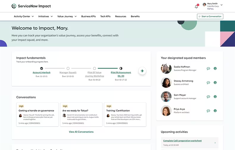 ServiceNow Impact helps customers increase their ServiceNow bench strength with an Impact squad.