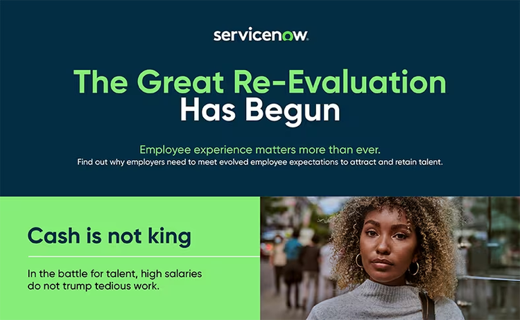 The great re-evaluation has begun. Employee experience matters more than ever. Find out why employers need to meet evolved employee expectations to attract and retain talent.