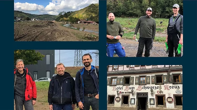 ServiceNow employees volunteer to help in the wake of Germany floods.