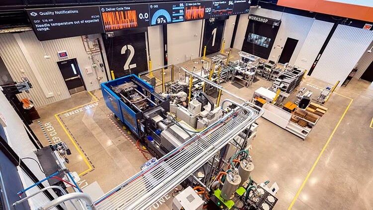 Overhead internal shot of the Smart Factory @ Wichita