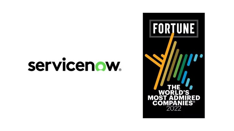 ServiceNow is one of the Fortune World's Most Admired Companies 2022.