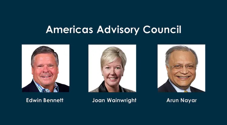 Americas Advisory Council to help solve complex business challenges: Edwin Bennett, Joan Wainwright, Arun Nayar