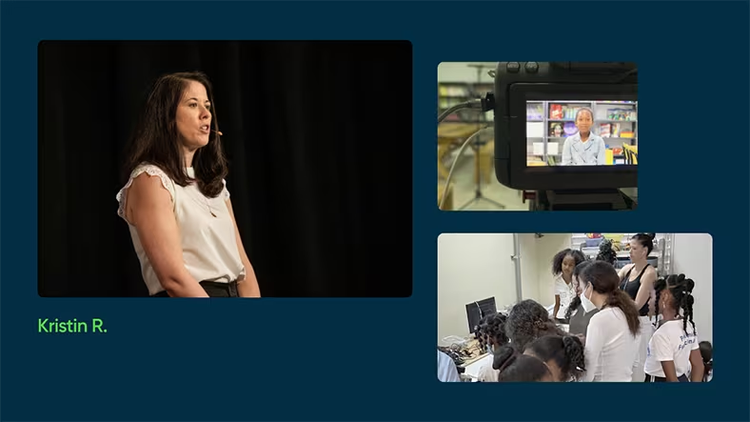 Kristin R., empowering girls with tech and robotics