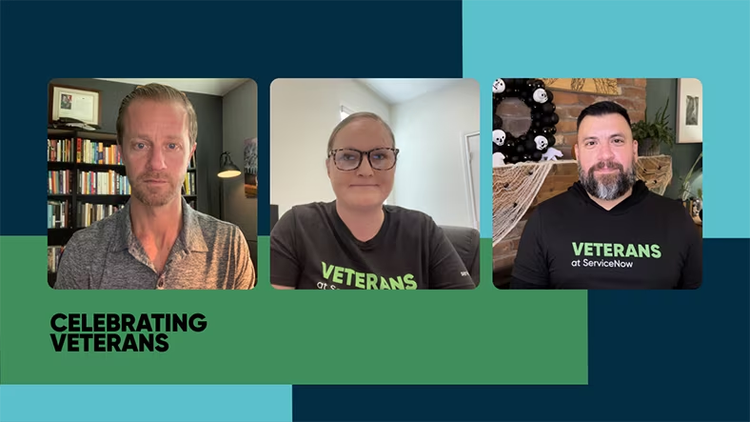 Celebrating veterans: three veteran employees at ServiceNow