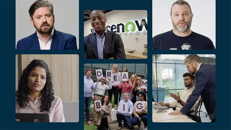 6 shots of ServiceNow employees