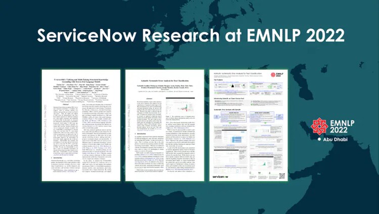 ServiceNow Research at EMNLP 2022
