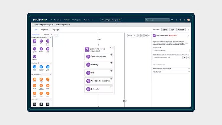 Virtual Agent Designer screenshot