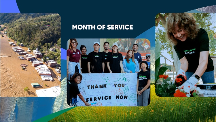 Month of service: ServiceNow employees giving hope