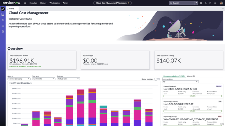 Cloud Cost Management screenshot