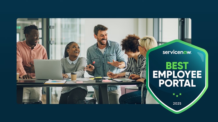 ServiceNow Best Employee Portal 2025: a group of workers interacting