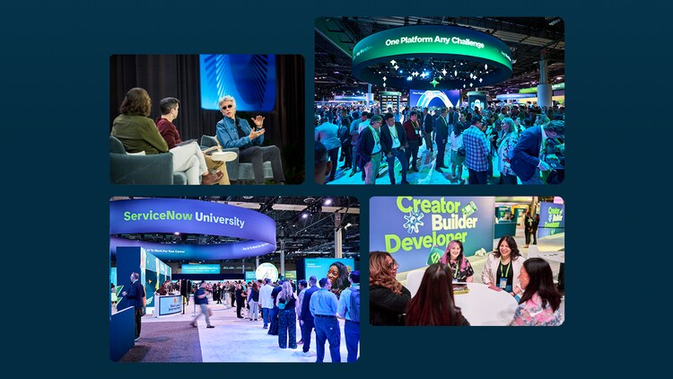 A collage of four images from Knowledge 2025