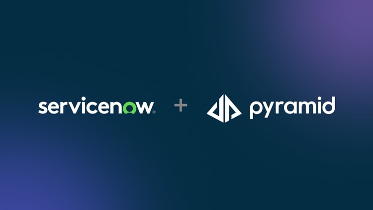 ServiceNow and Pyramid Analytics logos