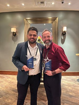 Ishaan and Robert win the All-Star Contributor award