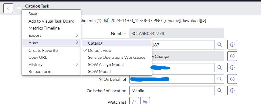 Hiding views on REQ, RITM and SCTASK record - ServiceNow Community
