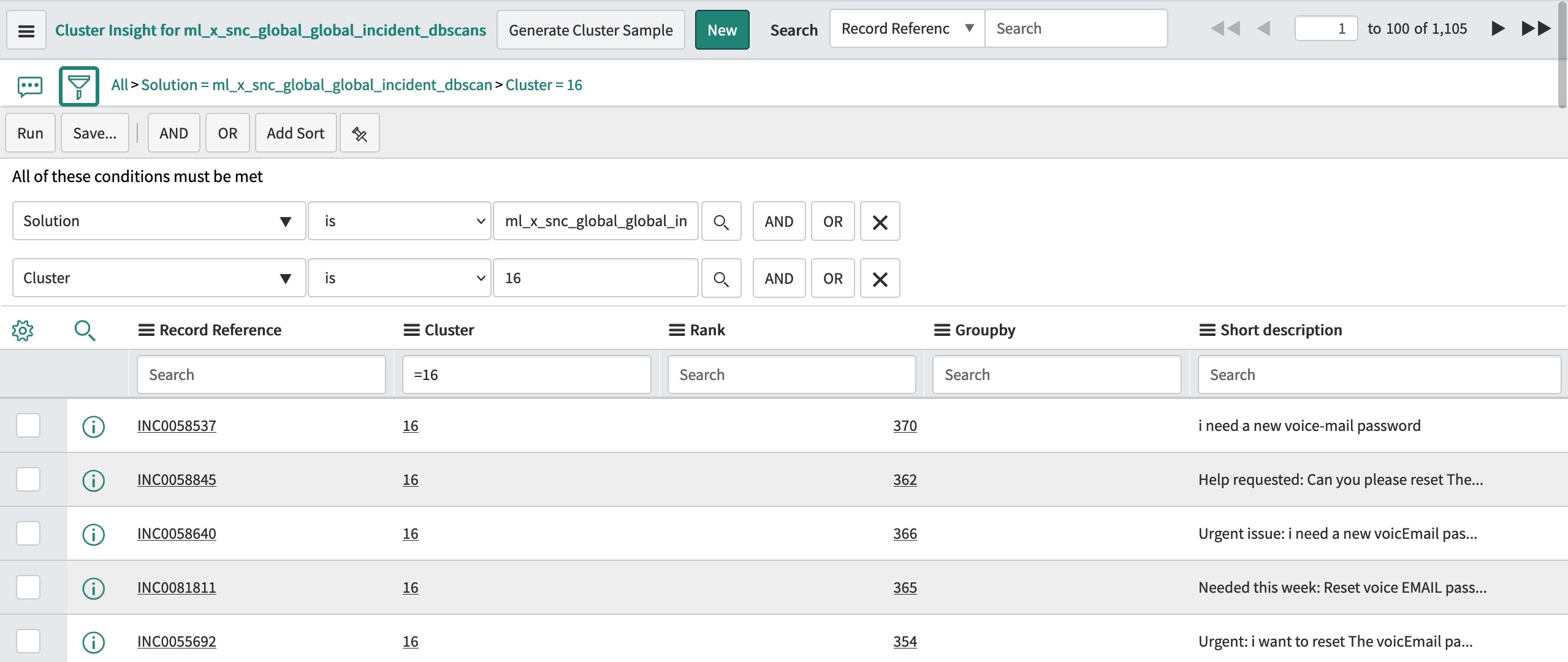 Predictive Intelligence - Using the Cluster Insigh... - ServiceNow ...