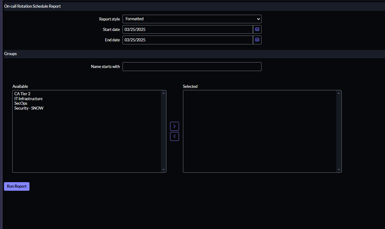 On Call Rotation Generator On-Call Rotation Schedule Report Automation - ServiceNow Community