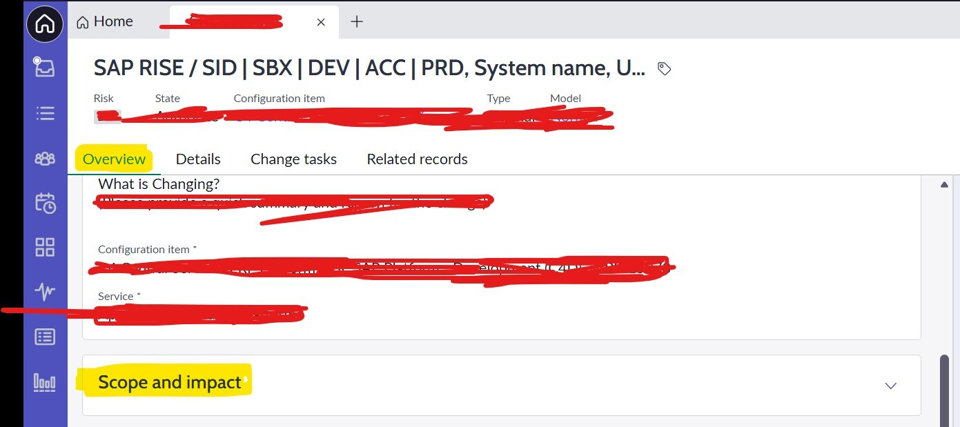 How to update change request view - fields and Tab... - Page 2 ...