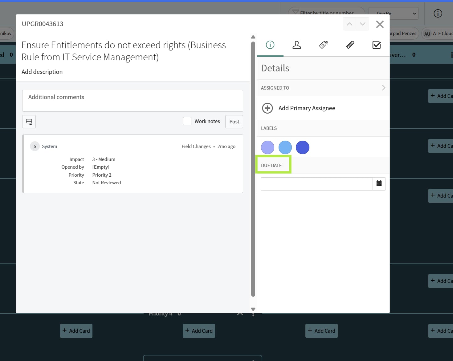 Servicenow Task View How to customize Visual Task Board (VTB) preview p... - ServiceNow ...