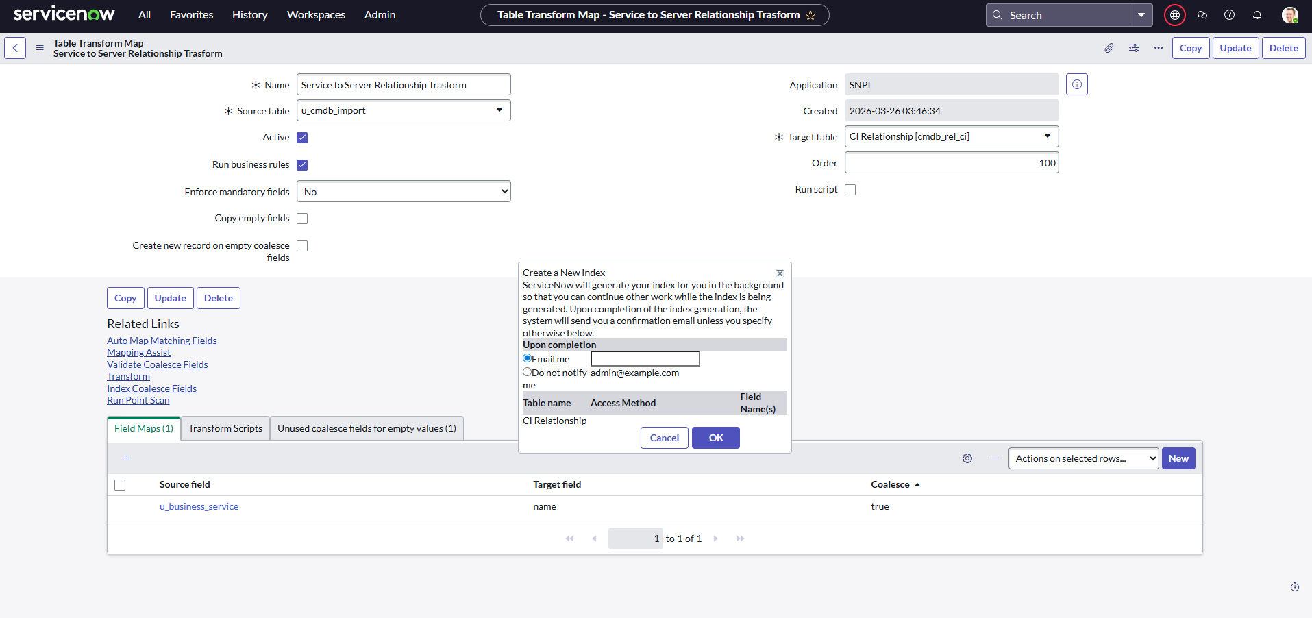 SNPI - Import CMDB Data - Failed - ServiceNow Community
