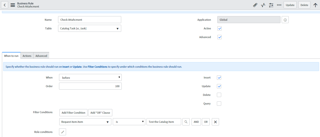 Solved Making an attachment mandatory in a catalog task ServiceNow