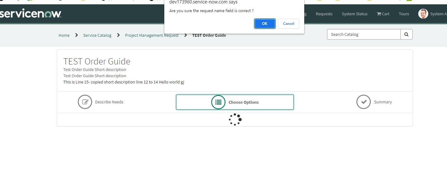 How to display alert message/popup with details of... - ServiceNow ...