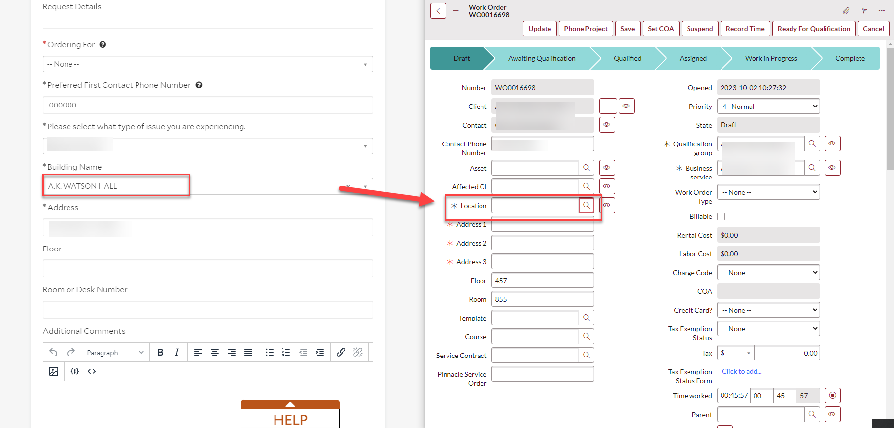 Solved: How to map a reference variable to a work order re ...