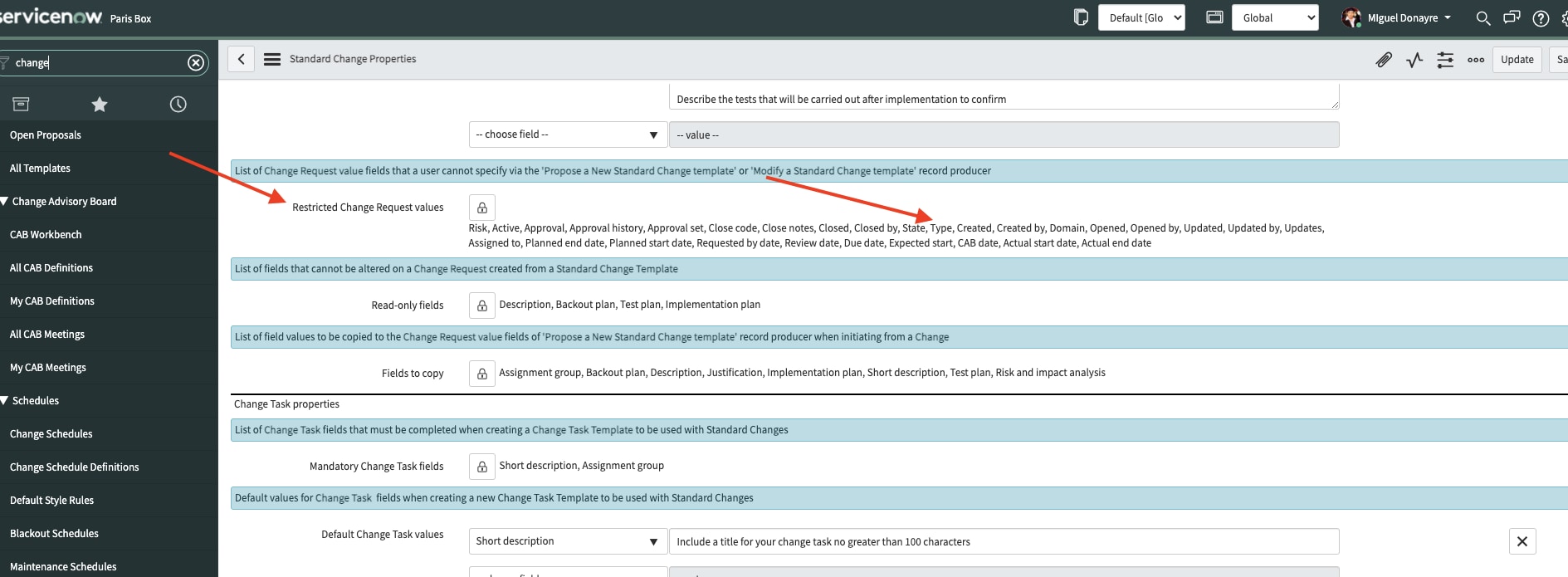Servicenow Insert Template Script How to create a Normal Change Template from Servic... - ServiceNow ...