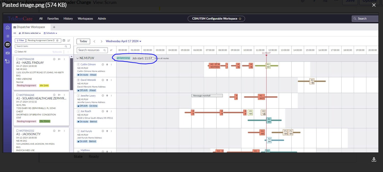 Dispatcher Workspace Assignment Group Header Chang... - ServiceNow ...