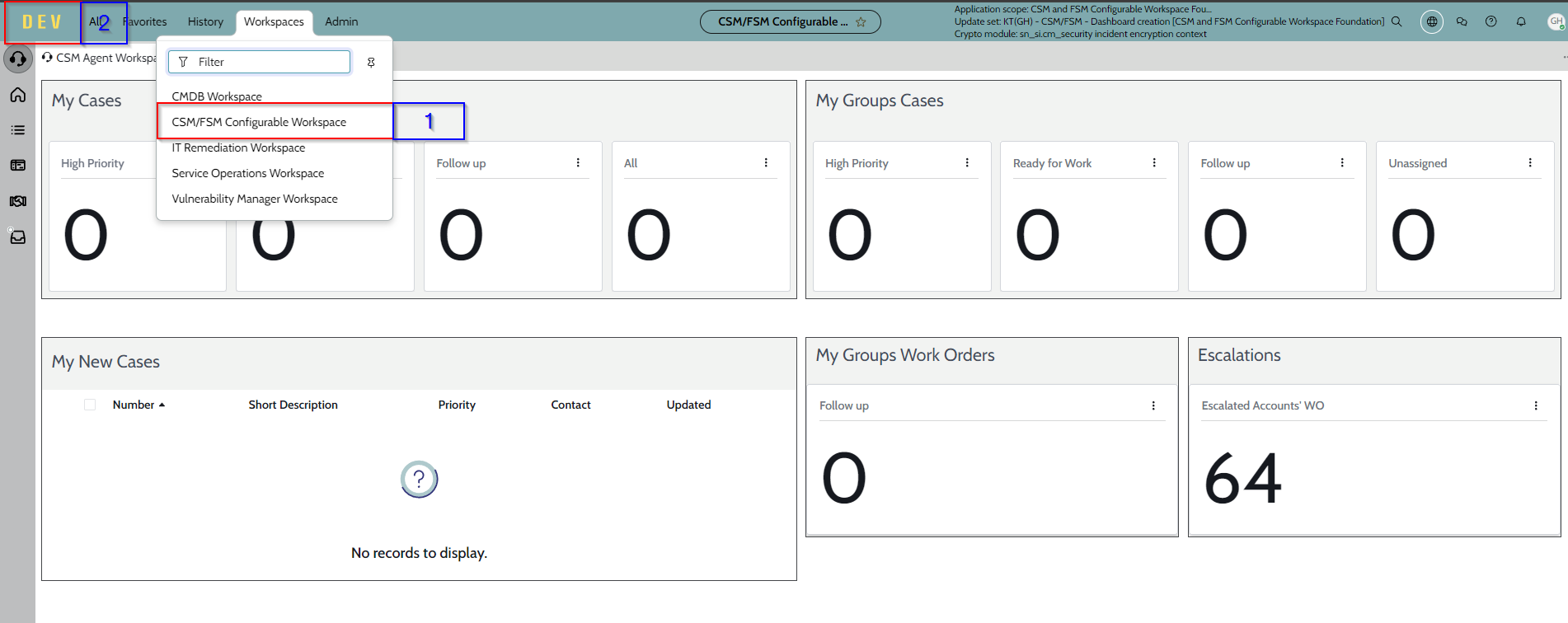 CSM/FSM Agent workspace interacting with Fulfiller... - ServiceNow ...