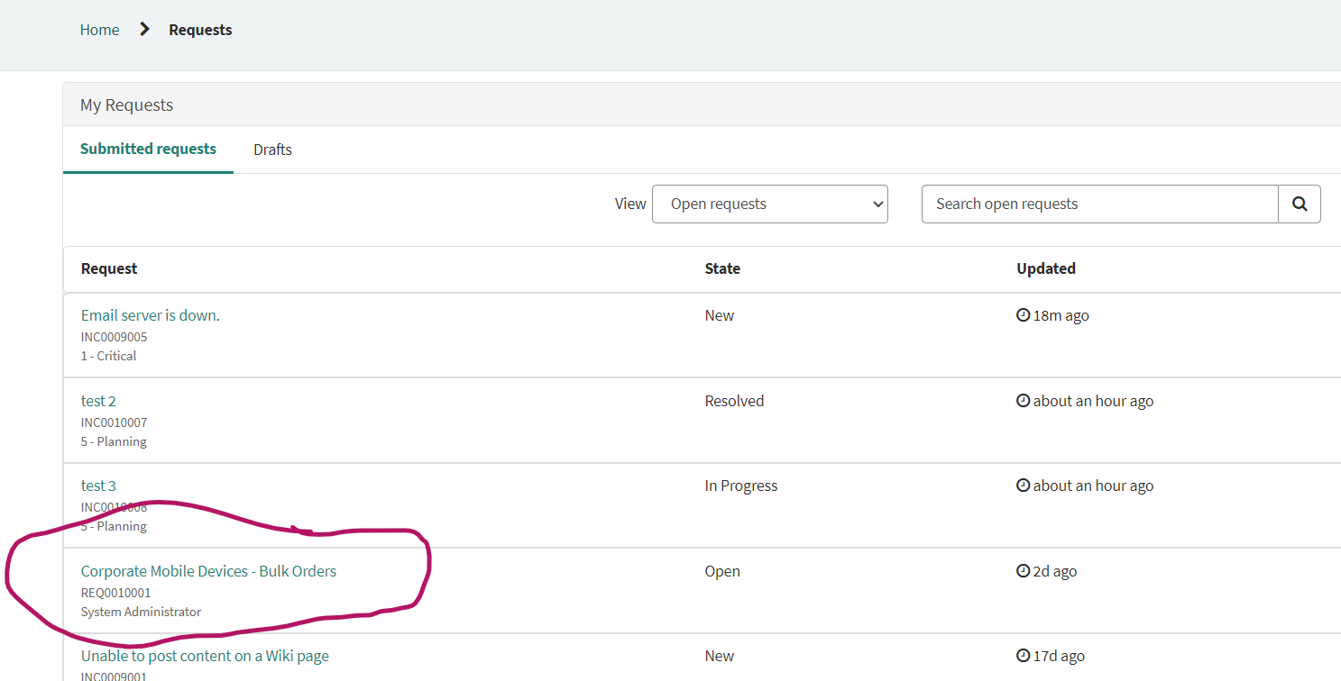 Solved: Update My Requests widget in service portal to sho ...