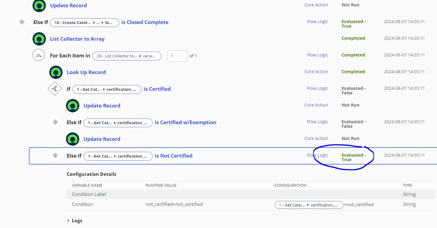flow not working as expected - ServiceNow Community
