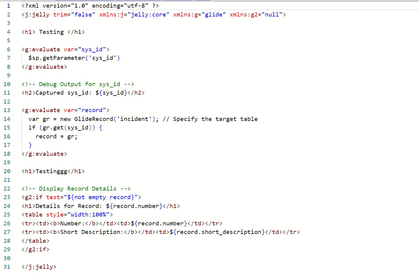 Solved: Fetching custom table record details in UI Page - ServiceNow ...