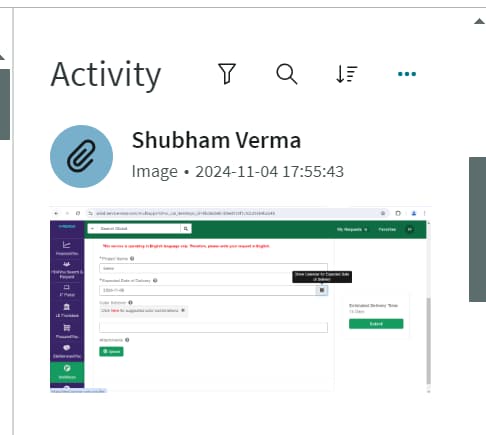 How to add attachment image in activity stream in ... - ServiceNow ...