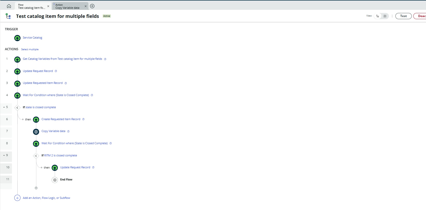 Servicenow Ritm Creation of RITMs for existing request through Flo... - ServiceNow ...