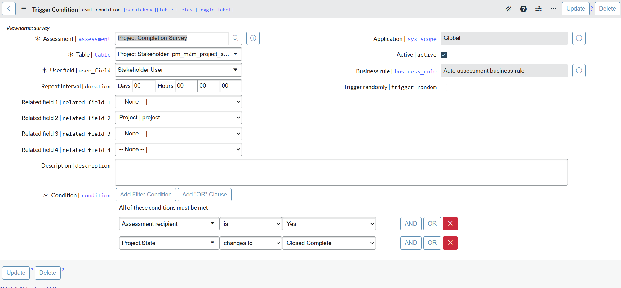 Survey trigger not working - Page 2 - ServiceNow Community